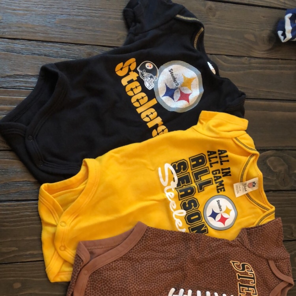 4 Steelers onesies